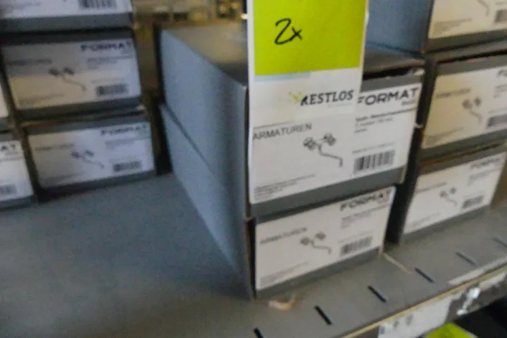2x FORMAT Basic Spültisch-Wandschwenkbatterie, S-Auslauf 150mm, chrom